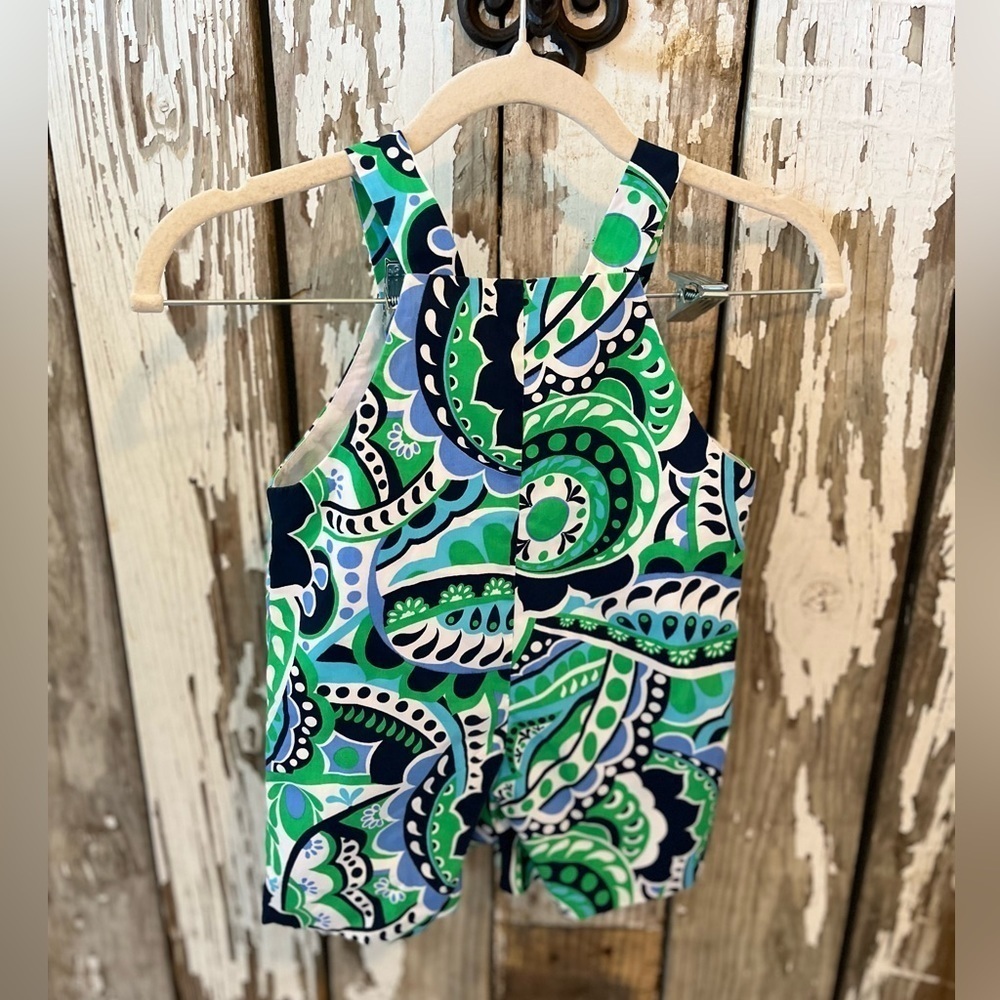 Kelly’s Kids boys short all size 2 paisley blue/ green